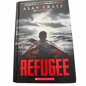 Refugee Scholastic Hardcover Novel Red Black Cover Middle High School Alan Gratz